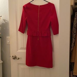 Kate Spade Red Peplum size 2 dress